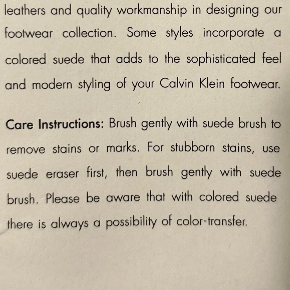 Calvin Klein Lunasi -Black Suede - Size 9.5M - Picture 6 of 6